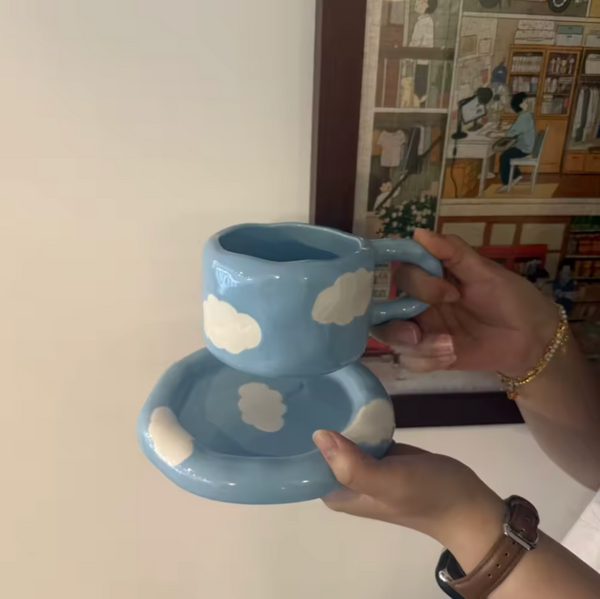 CLOUD MUG & SAUCER