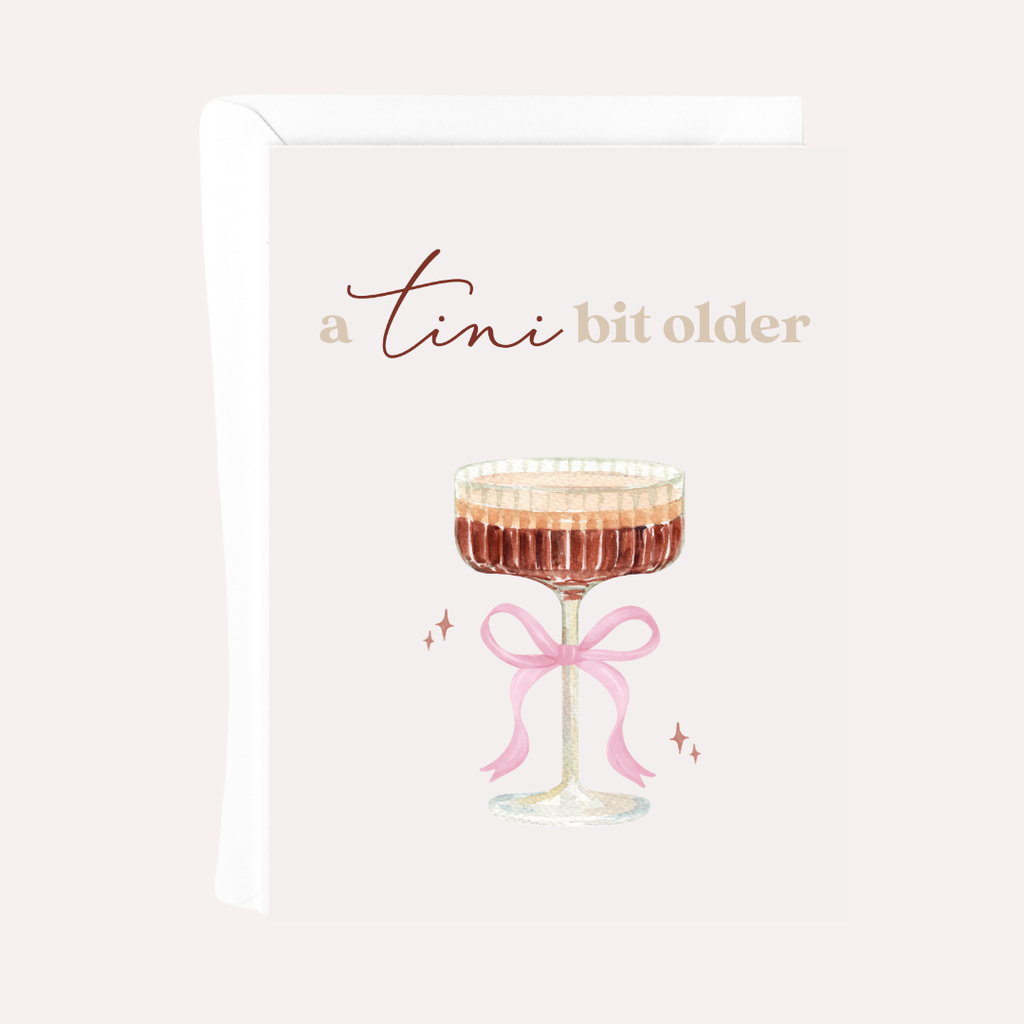 A TINI BIT OLDER BOW CARD