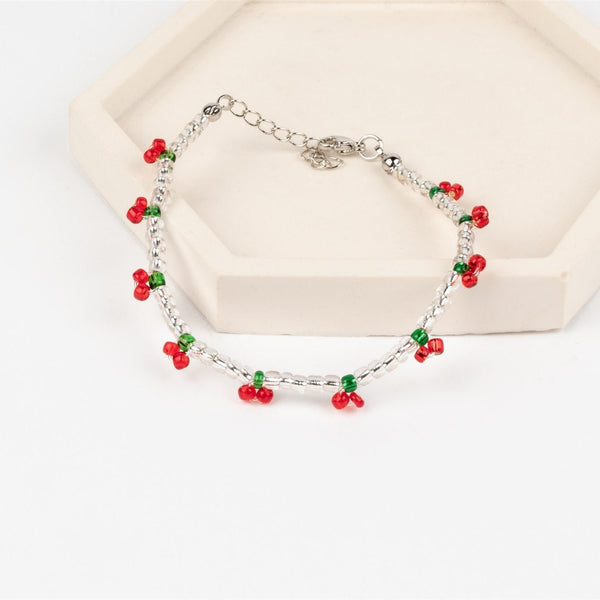 CHERRY BEAD BRACELET