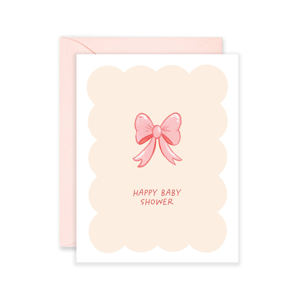 BABY SHOWER BOW CARD
