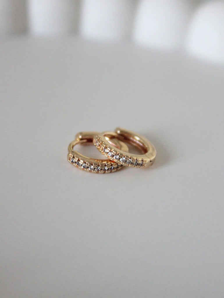 GOLD PLATED ON BRASS HOOPS $35