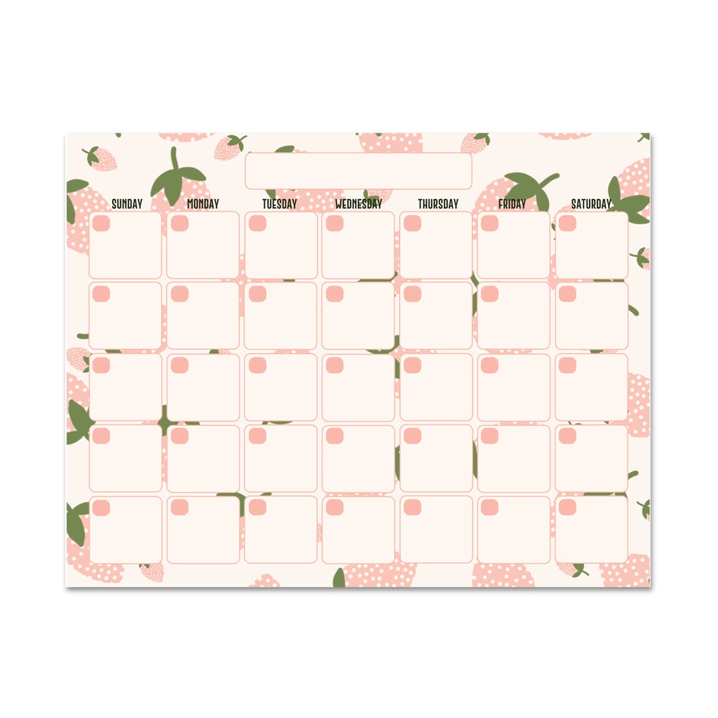 STRAWBERRY MONTHLY PLANNER