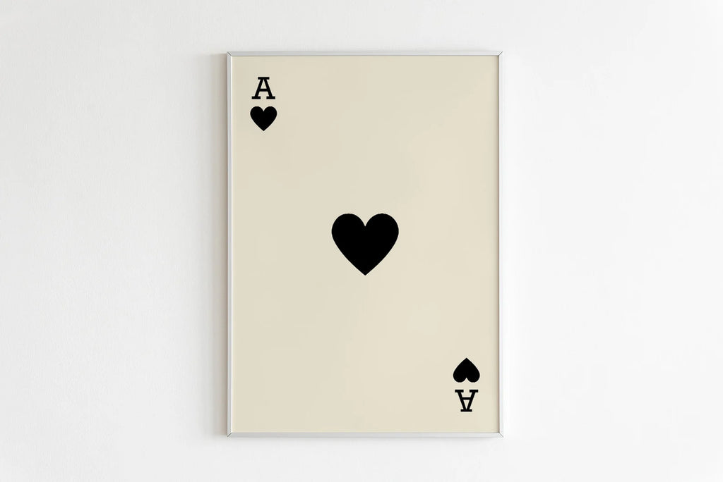 ACE OF HEARTS PRINT