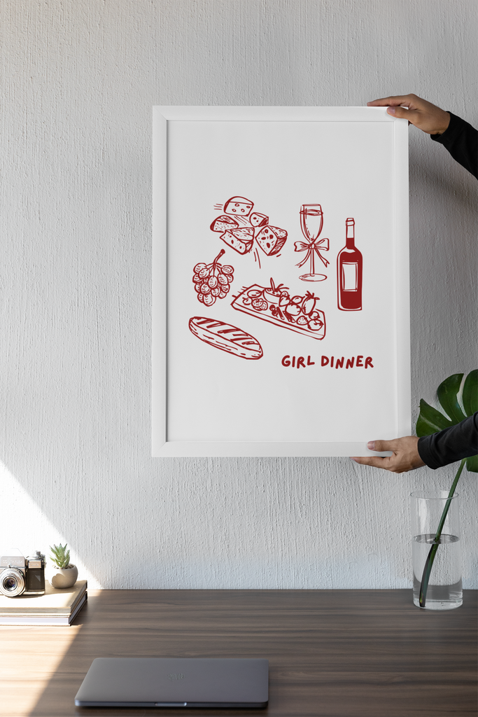 GIRL DINNER PRINT