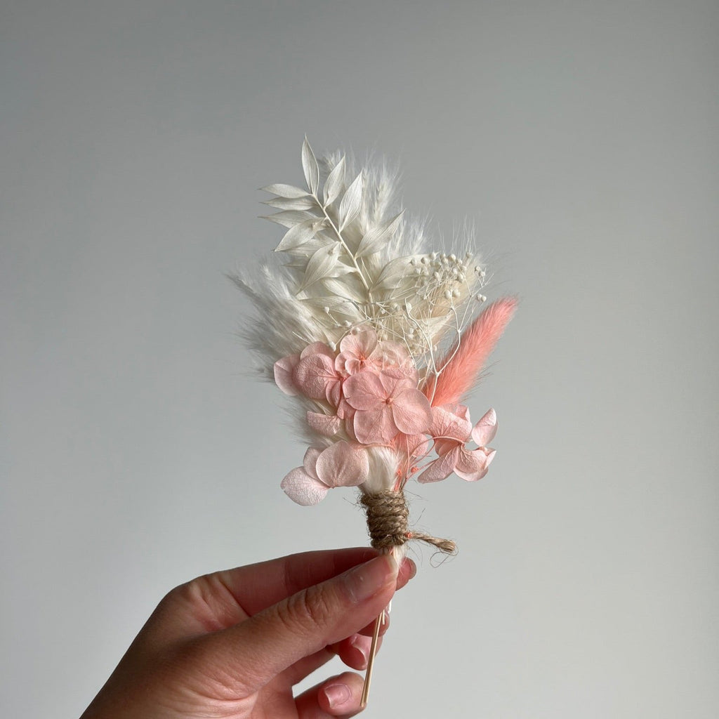 DRIED FLOWER - MINI WHITE & PINK - 1