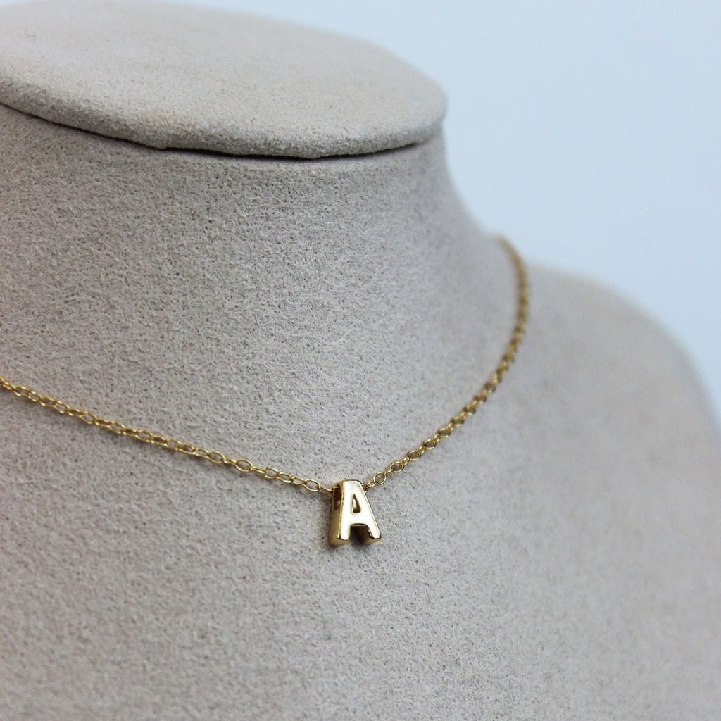Vermeil Initial Letter Necklaces - 1