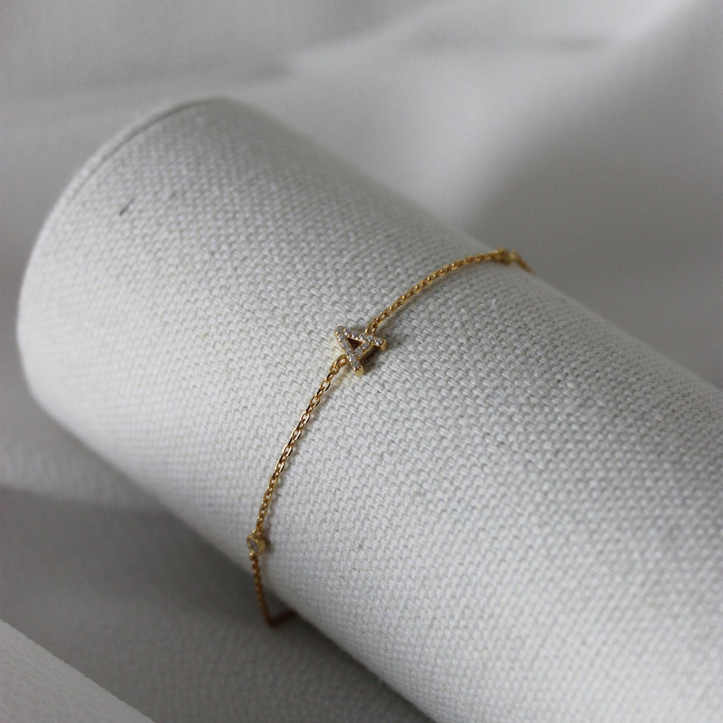 Vermeil Initial Letter Bracelets - 1