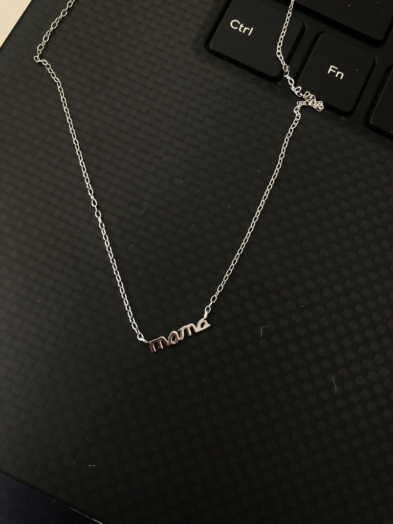 Sterling Silver Mama Necklace - 1