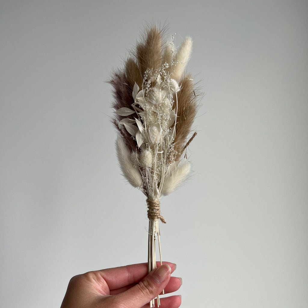 Dried Flower - Grey + white - 1